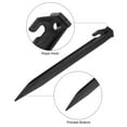 thumbnail image 3 of Uxcell 8.8 Inch Plastic Camping Tent Stakes Pegs with Hook Black 16Pcs, 3 of 6