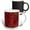 Multicolor, variant on 3drose, Image of Burgandy Red Watercolor with Dot Stripes Pattern, 11oz Mug