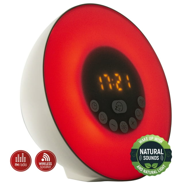 Eternal Home Collection Sunrise to Sunset Alarm Clock with Nature