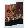 thumbnail image 3 of Wine bag - 2 tone Organza Roses and Thai brocade pattern Satin Wine Bottle Cover bag. Size:15x5 inches- fits a regular size wine bottle Active Restock requests: 0, 3 of 4