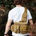 thumbnail image 5 of Naiovety Bolsa de camping espaciosa para aventuras de montañismo, bolso bandolera grande, mochila para hombre, bolsa de pesca carpas negro, 5 of 5