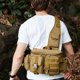 thumbnail image 5 of Naiovety Bolsa de camping espaciosa para aventuras de montañismo, bolso bandolera grande, mochila para hombre, bolsa de pesca carpas negro, 5 of 5