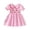 Pink, variant on CAIXIA Toddler Dresses Toddler Girls Valentine's Day Outfit Short Sleeve Plaid Print Dress Cute Party Dance Costume Dress