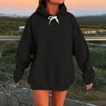 thumbnail image 2 of Tops bonitos para mujer,Sudadera informal de manga larga con capucha para mujer, con bolsillo, tejido de poliéster suave, para uso diario, sopatenor, 2 of 9