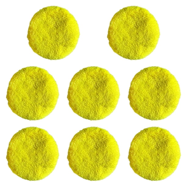 Paño de limpieza para ventanas, funda de lavado, cojín de repuesto para puertas Amarillo 8 piezas
