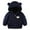 Dark Blue, variant on DDAPJ pyju Baby Boys Girls Toddler Hooded Jacket Fleece Hoodie Fuzzy Zip Up Plush Thick Winter Warm Coat Cute Bear Ear Sweater Thick Clothes
