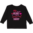 thumbnail image 3 of Inktastic My Heart Belongs to My Daddy Boys or Girls Long Sleeve Toddler T-Shirt, 3 of 5
