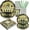 Army, variant on Alice Tea Party Decorations - Baby Shower Paper Plates, Napkins, Cups & Straws for 24 Guests, 120 Pcs Disposable Party Dessert Dinnerware