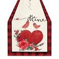 thumbnail image 2 of Valentine's Day Table Flag Festival Decoration Little Gnome Pattern Linen Table Cloth 33 * 120cm, 2 of 7