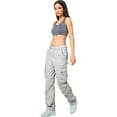 thumbnail image 2 of Matchstick Women's Loose Casual Cargo Pants with 8 Pockets, 2 of 8