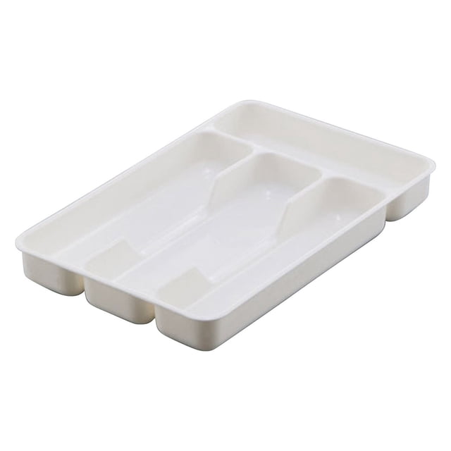 Organizador y almacenamiento de cubiertos TEVEQ, 4 rejillas, cubiertos, cajón profundo, cuchillos, tenedores y cucharas, accesorios de cocina, escritorio, tocador, maquillaje, cajón organizador,