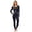 Women, variant on Halloween Pajamas, Dark Gray Matching Family Pajamas Ghost Pumpkin Long Sleeve Two Piece Pj Set Cozy Sleepwear Nightwear Loungewear Neutral Casual Family Outfit