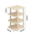 thumbnail image 3 of Floleo Shoe Rack Organizer 3/4/5/6 Tier For Closet Entryway Free Standing Plastic Storage Shoe Shelf With Top Board, 3 of 8