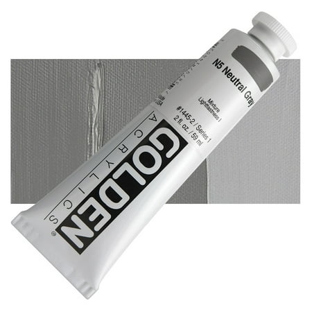 Golden Heavy Body Artist Acrylics - Neutral Gray N5 2 oz Tube