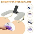 thumbnail image 7 of Unique Bargains Nail Arm Rest with 360° Rotating Phone Holder U Shaped Manicure Hand Rest Detachable Arm Rest for Nail Tech for Salons or Home Use Gray, 7 of 7