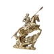 thumbnail image 4 of Estatua de caballero dorado a caballo, accesorio decorativo de escritorio para sala de estar. 20x7x29cm, 4 of 9