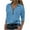 Blue, variant on Scyoekwg Women Tops Trendy Long Sleece Dressy Casual Trendy Long Sleeve Y2k Clothes Loose V-Neck Half Zipper Blouse Solid Color Graphic Tops Fall Blouses(Green,L)