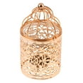 thumbnail image 3 of Candelabro galvanizado con diseño de flores ahuecadas, 3,15 x B-oro rosa, 3 of 9