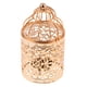 thumbnail image 3 of Portavelas de metal hueco de estilo nórdico, candelabro para velas de té para hotel B-oro rosa, 3 of 9