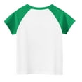 thumbnail image 5 of Frwgonr Big Girls T-shirts Casual Raglan Short Sleeve Crewneck Color Block Summer Tees 3-14 Years, Green, 5 of 5