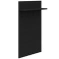 thumbnail image 6 of Nexera Porto Entryway Wall-Mounted Coat Rack with Shelf, Black, 6 of 7