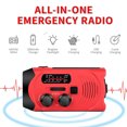 thumbnail image 2 of Maoww Radio Receiver Frequency Emergency LED Flashlight Alarm Power Bank Hiking Backpacking Multifunctional Phone Charger Speaker Black, 2 of 7