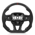 thumbnail image 2 of Volante De Fondo Plano, Volante De Fibra De Carbono Diseño De Carreras Reemplazo De Tolerancia Al Calor Para 2015-2021 Para Modificación De Automóvil, 2 of 7