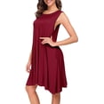 thumbnail image 2 of Vestido informal sin mangas de verano para mujer, vestidos sueltos para cubrir la playa, vestido sin mangas Xemadio WMZL-935-8, 2 of 7