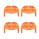 thumbnail image 1 of Paquete de 4 cubiertas de tapa de carrete de repuesto para recortadora, tapa para devorador de malas hierbas, accesorios para deshierba, vida útil desde que está hecho de material ABS de pri, 1 of 5