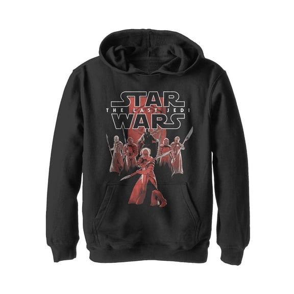 Boy's Star Wars The Last Jedi Supreme Leader Snoke  Pull Over Hoodie Black X Large