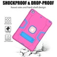 thumbnail image 2 of Dteck Case for iPad 9th Gen/8th Gen/7th Gen, iPad 10.2 Shockproof Kids Case 2021/2020/2019, Heavy Duty Hybrid Rugged 3 Layer Full Body Protection Case with Built-in Kickstand,Rose/Blue, 2 of 6