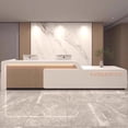 thumbnail image 4 of Beauty Salon Reception Desk Counter Counter Lectern Podium White Luxury Cash Reception Desks Shop Muebles Modern Furniture My Lux Decor Round, 4 of 14