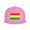 Pink, variant on Snapback Hat Reggae Flag Adjustable Flat Bill Brim Hat for Men Women Casual Wear Black