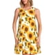 thumbnail image 1 of Fotbe Modern Elegant Sunflower Vestido de Verano sin Mangas para Mujer – Vestido Midi Línea A, Estilo Camiseta Floral, Vestido Playero Casual y Fluido, 1 of 7