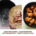 thumbnail image 4 of Starfrit Air Fryer Liners - 50 Count per pack - Disposable Parchment Paper Liners - Non-Stick - Oil Proof - Waterproof - 8” Round Shape - For 5-8 Qt Baskets, 4 of 6