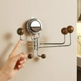 thumbnail image 5 of Strong Suction Shower Hooks 5 Rod Rotating Hanger Wall Mount For Home Towel Loofah Key Hat Coat Organization, 5 of 5