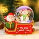 thumbnail image 3 of Adornos navideños, regalos navideños, esfera de nieve de Papá Noel - Adorno festivo para el hogar y el coche con iluminación - Regalo navideño - 100 ml - Decoración de automóviles, 3 of 5