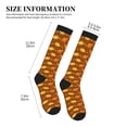 thumbnail image 2 of Lsque Dinosaurs and Leaves Pattern Sport Compression Socks for Men & Women 15-20 mmHg Knee High Nurse Pregnant Running Medical and Travel Athletic, 2 of 6