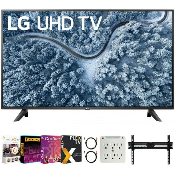 Lg 55up7000pua 55 Inch Up7000 Series 4k Led Uhd Smart Webos Tv 2021 Model Bundle With Premiere S Streaming 2020 37 70 Wall Mount 6 Surge Adapter 2x 6ft Hdmi 2 0 Cable Com - Wall Tvs Argos