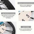 thumbnail image 4 of Wrought Iron Summer Beach Wall Clock 10 Inch Silent Non-Ticking Battery Operated  Iron Clocks Tropical Hawaii Coastal Wall Clock for Living Room Bedroom Home Office Decor Style 10×10inch, 4 of 8