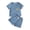 Blue, variant on Baby Clothes Boy Toddler Set Kids Summer Waffle Bear Printed Short-sleeved Sports 0 3 6 12 18 24 Months T Shirt and Shorts T-Shirt with Solid 2Pcs Outfit 2PCS