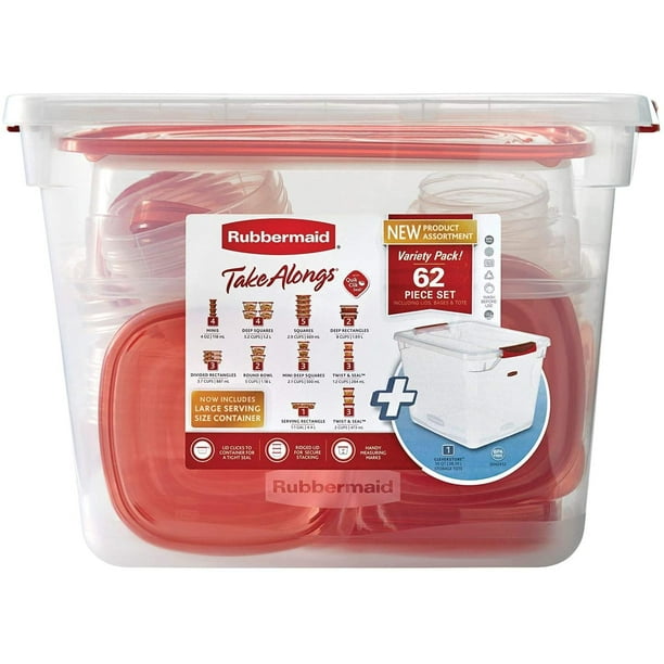 Rubbermaid Take Alongs 60 Piece Set Including Lids