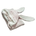 thumbnail image 2 of Soft Blanket Poncho, Warm Large Wearable Hooded Blanket  For Watching TV Pink Large, 2 of 8