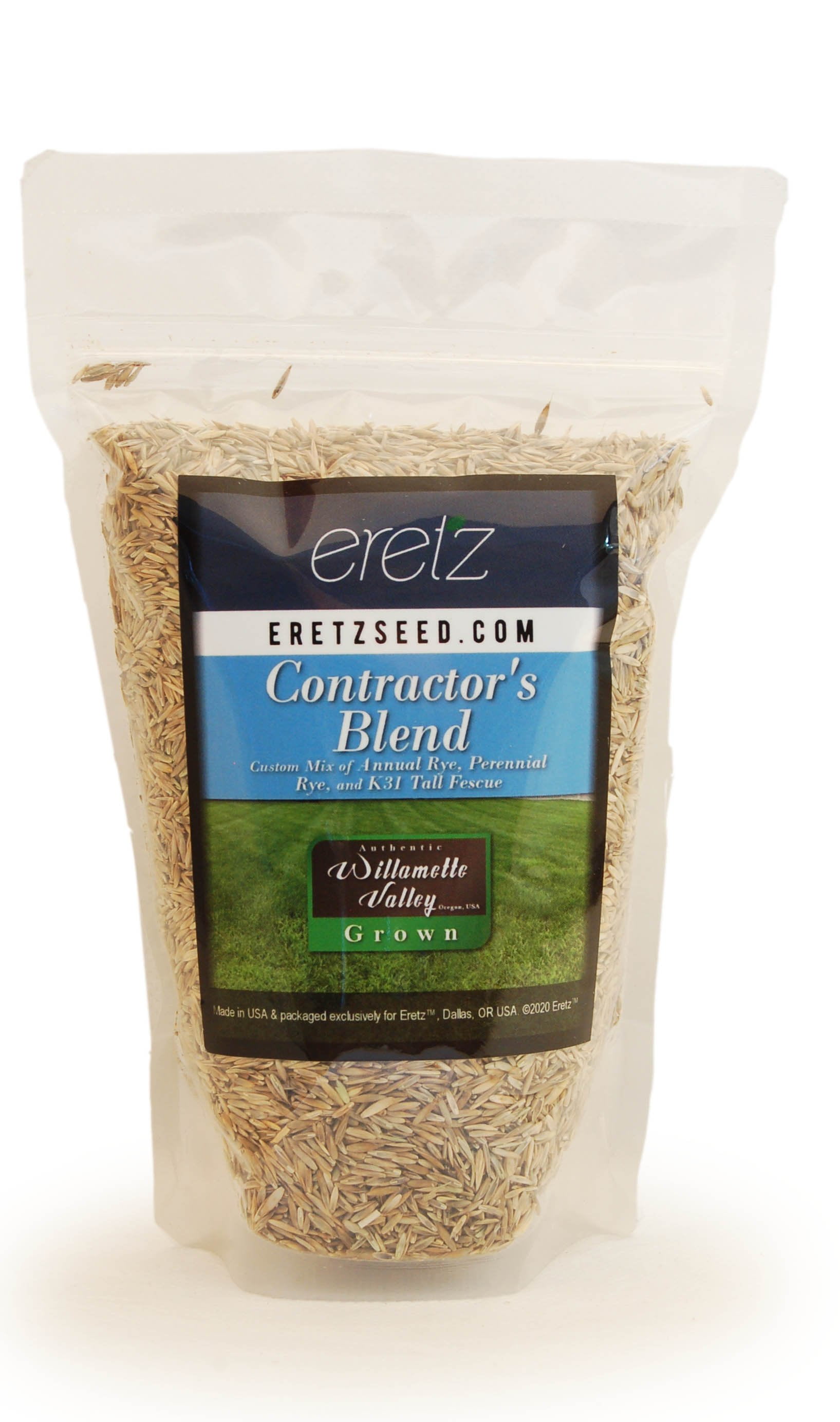Contractors Grass Seed Blend by Eretz (8oz) CHOOSE SIZE! Willamette Valley, Oregon Grown