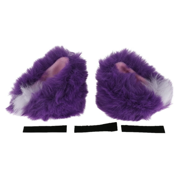 Motorcycle Helmet Accessories Decoration Gradient Cat Ears for Motorcycle Bicycle Skiing Helmets Purple White Plush Sticker 1 Set