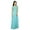 Sky Blue, variant on Bimba Womens Long Dress Sleeveless Printed Rayon Summer Beach Long Maxi Dresses