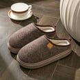thumbnail image 2 of Pantoufles d'Hiver pour Hommes Adultes Pantoufles en Molleton Pantoufles d'Hiver Hommes Pantoufles Confortables Chaussures d'Intérieur Pantoufles d'Hiver d'Intérieur pour Hommes 50, 2 of 3