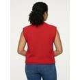 thumbnail image 5 of Jollidays Women's American Flag Crewneck Rolled Sleeve Pullover Sweater, Sizes S- XL, 5 of 5