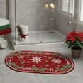 thumbnail image 5 of Gogreen Bath Mat - Bathroom Mat Rug Non Slip Super Absorbent Stain Resistant Quick Dry Bathroom Rug-Bath Mat for Bathroom Floor Bathtub Vanity-Bathmat Bath Rug (Christmas Snowflake, 20"x32"), 5 of 6