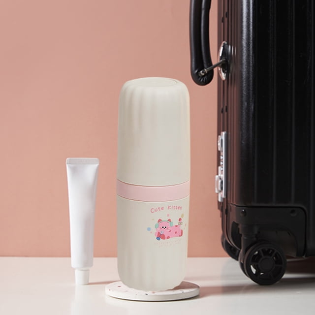 Estuche para Cepillos de Dientes, Organizador Portátil de Viaje, Tubo Transpirable y Lavable, Diseño Compacto, Uso Diario, para Exteriores, Decoración Elegante para El Hogar.